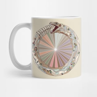 Ouroboros tan with rays Mug